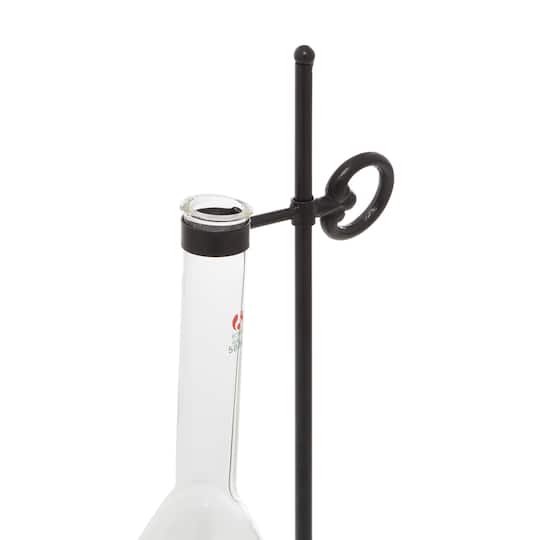 17" Clear Metal Contemporary Vase